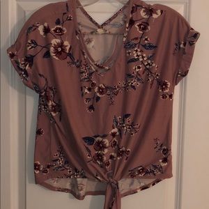 Pink Rose brand -Rose pink floral blouse